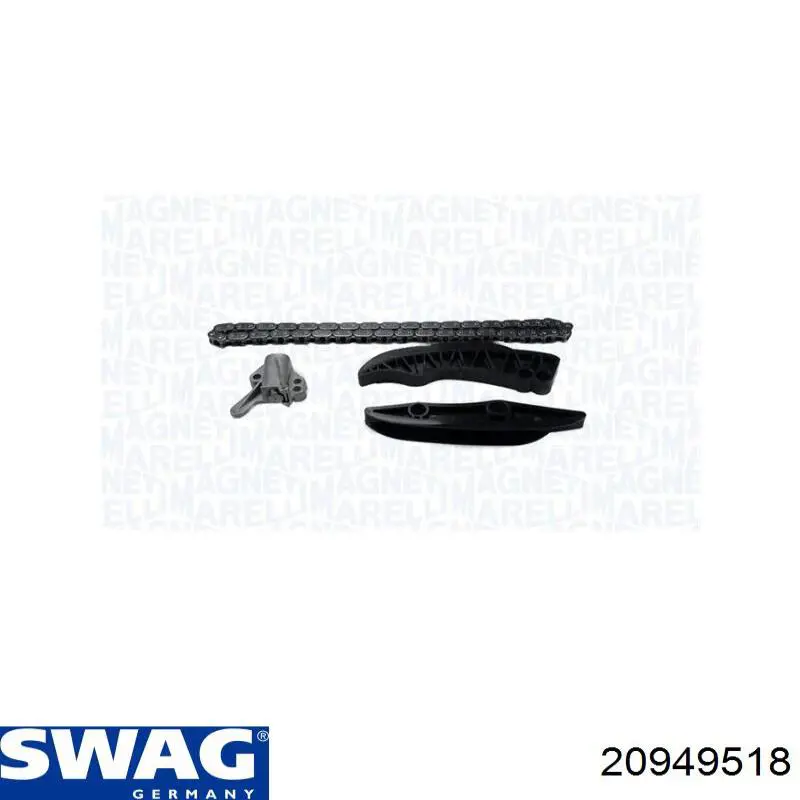 Ланцюг ГРМ, комплект, верхня 20949518 Swag