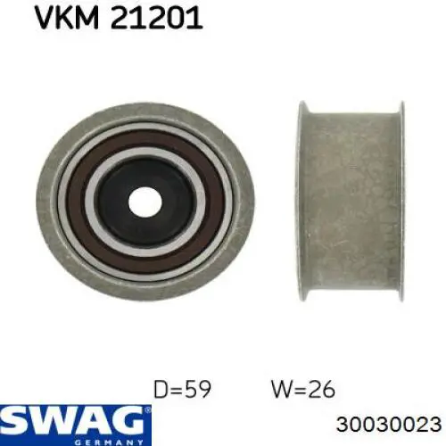 Ролик ременя ГРМ, паразитний Swag 30030023