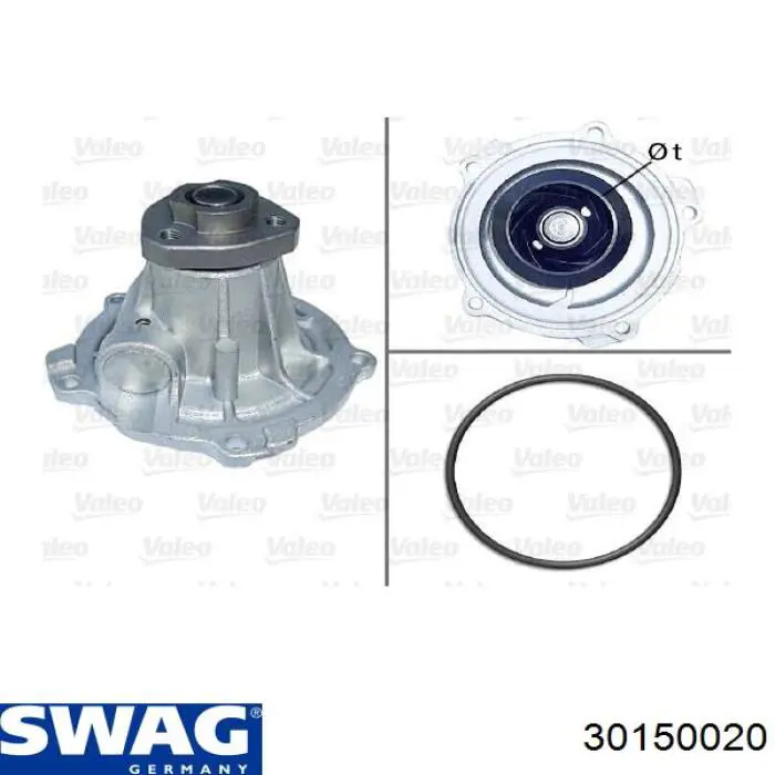 Купити 30150020 Swag Насос охолоджуючої рідини