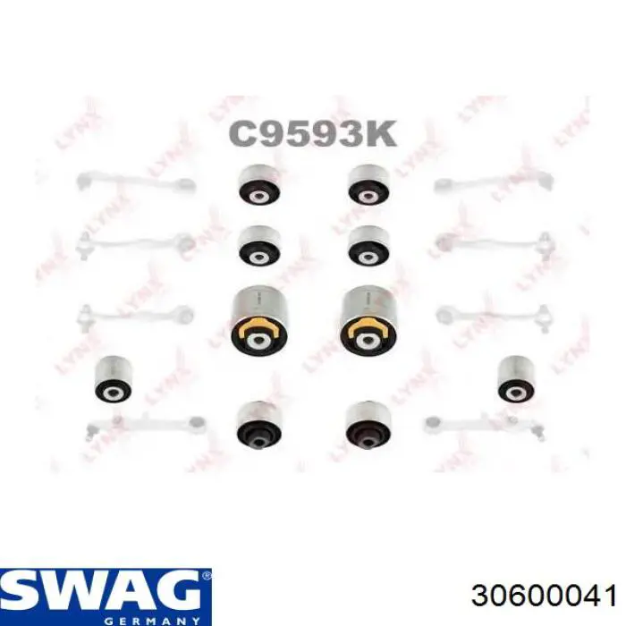С/блок нижнього важеля Swag 30600041
