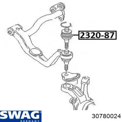 Купити 30780024 Swag Кульова опора, верхня