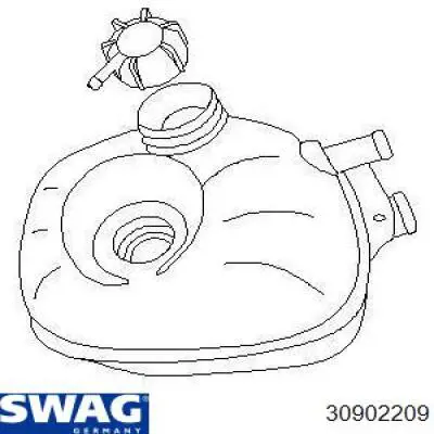 Бачок системи охолодження двигуна розширювальний Swag 30902209 ціна, від 16.27 USD