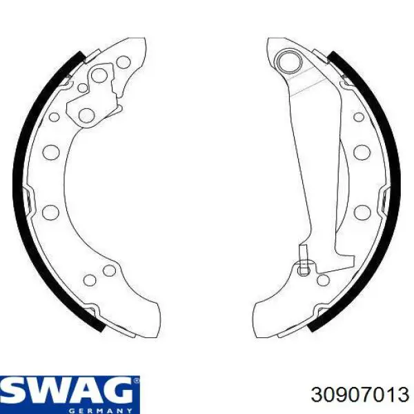 Колодки гальмові задні, барабанні Swag 30907013 ціна, від 16.45 USD