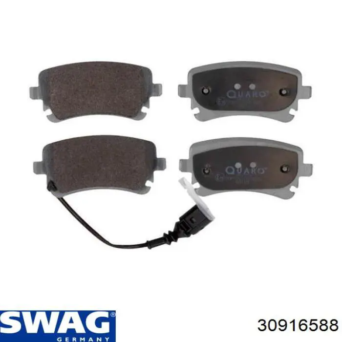 Задні гальмівні колодки Swag 30916588 ціна, від 27.74 USD