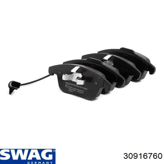Купити 30916760 Swag Колодки гальмівні передні, дискові