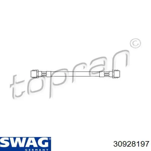 Шланг гальмівний задній Swag 30928197 ціна, від 5.64 USD