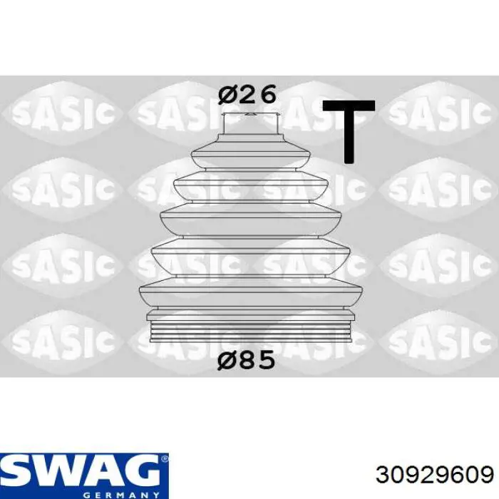 Купити 30929609 Swag Пильник ШРКШ зовнішній, задньої півосі