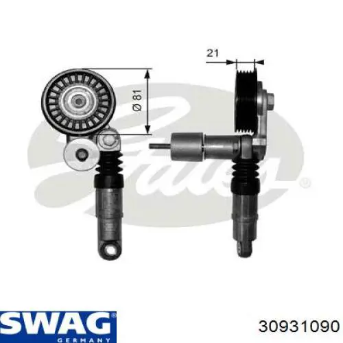30931090 Swag амортизатор натягувача приводного ременя