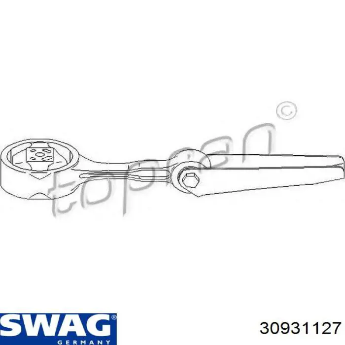 Подушка (опора) двигуна, задня Swag 30931127 ціна, від 39.24 USD