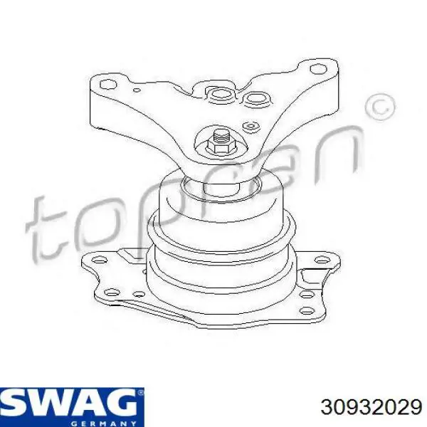 Купити 30932029 Swag Подушка (опора) двигуна, права