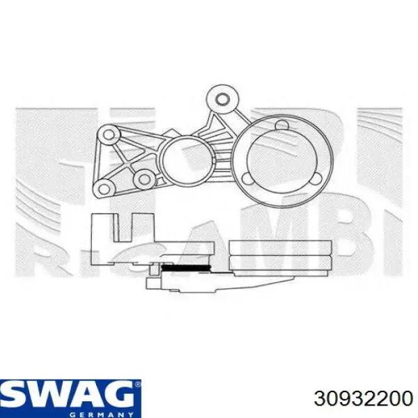 Купити 30932200 Swag Натягувач приводного ременя