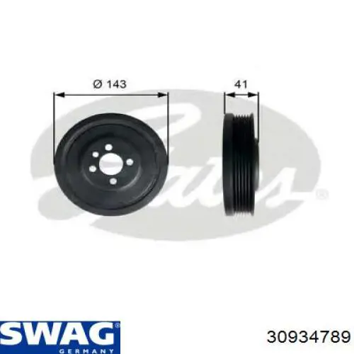 Підшипник маточини передньої/задньої Swag 30934789 ціна, від 40.62 USD