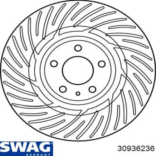 30936236 Swag диск гальмівний передній