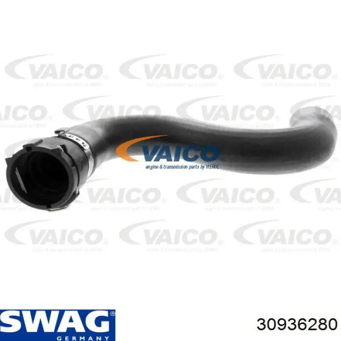Шланг/патрубок радіатора охолодження, верхній Swag 30936280 ціна, від 8.08 USD