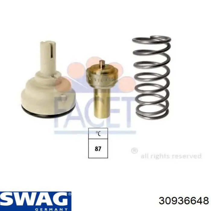 Автомобільний термостат Swag 30936648 ціна, від 20.61 USD