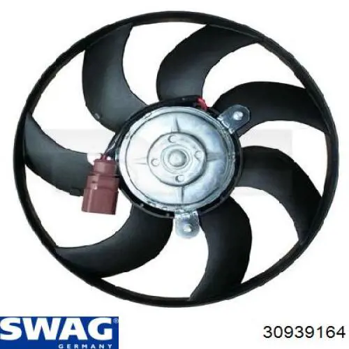 Електровентилятор охолодження в зборі (двигун + крильчатка), правий Swag 30939164