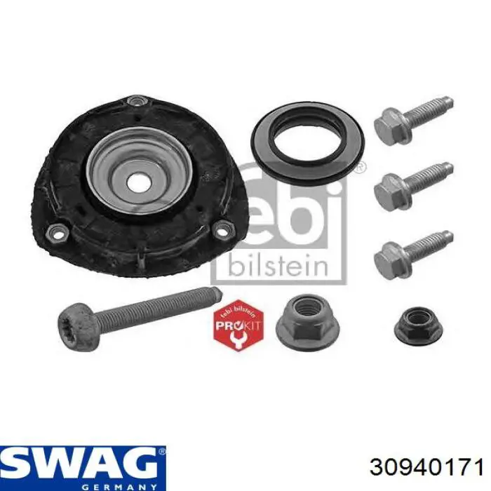 Опора стійки амортизатора переднього Swag 30940171 ціна, від 12.67 USD