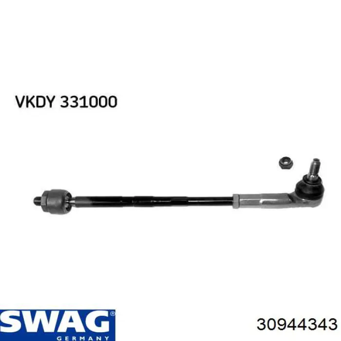 Тяга рульова в зборі, ліва Swag 30944343 ціна, від 25.83 USD