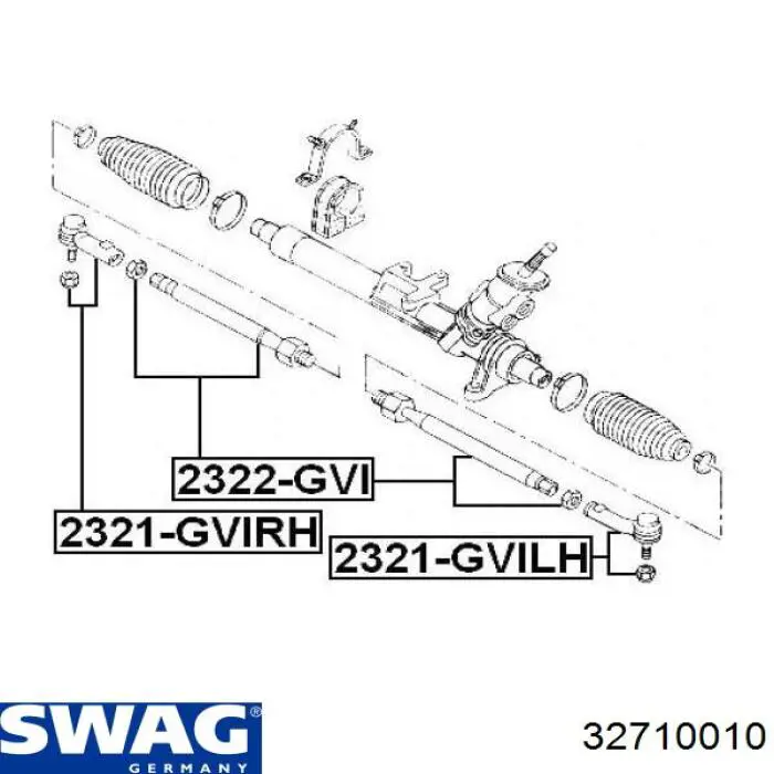 Купити 32710010 Swag Рульовий наконечник