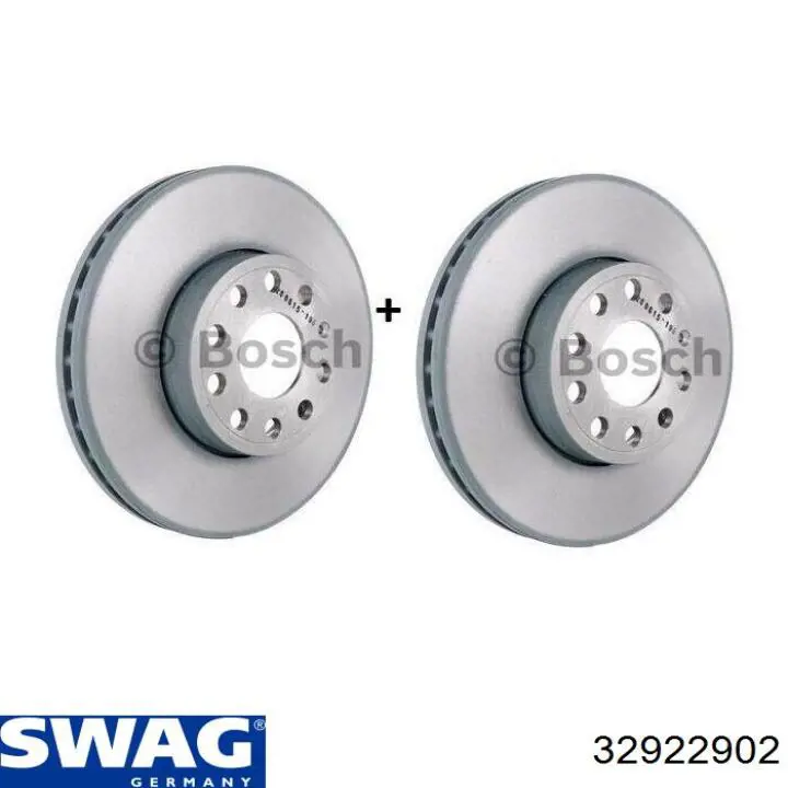 Ремкомплект передніх гальм Swag 32922902