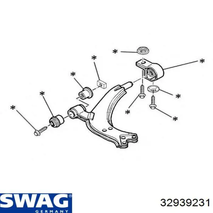 Болт/гайка кріплення Swag 32939231 ціна, від 2.30 USD