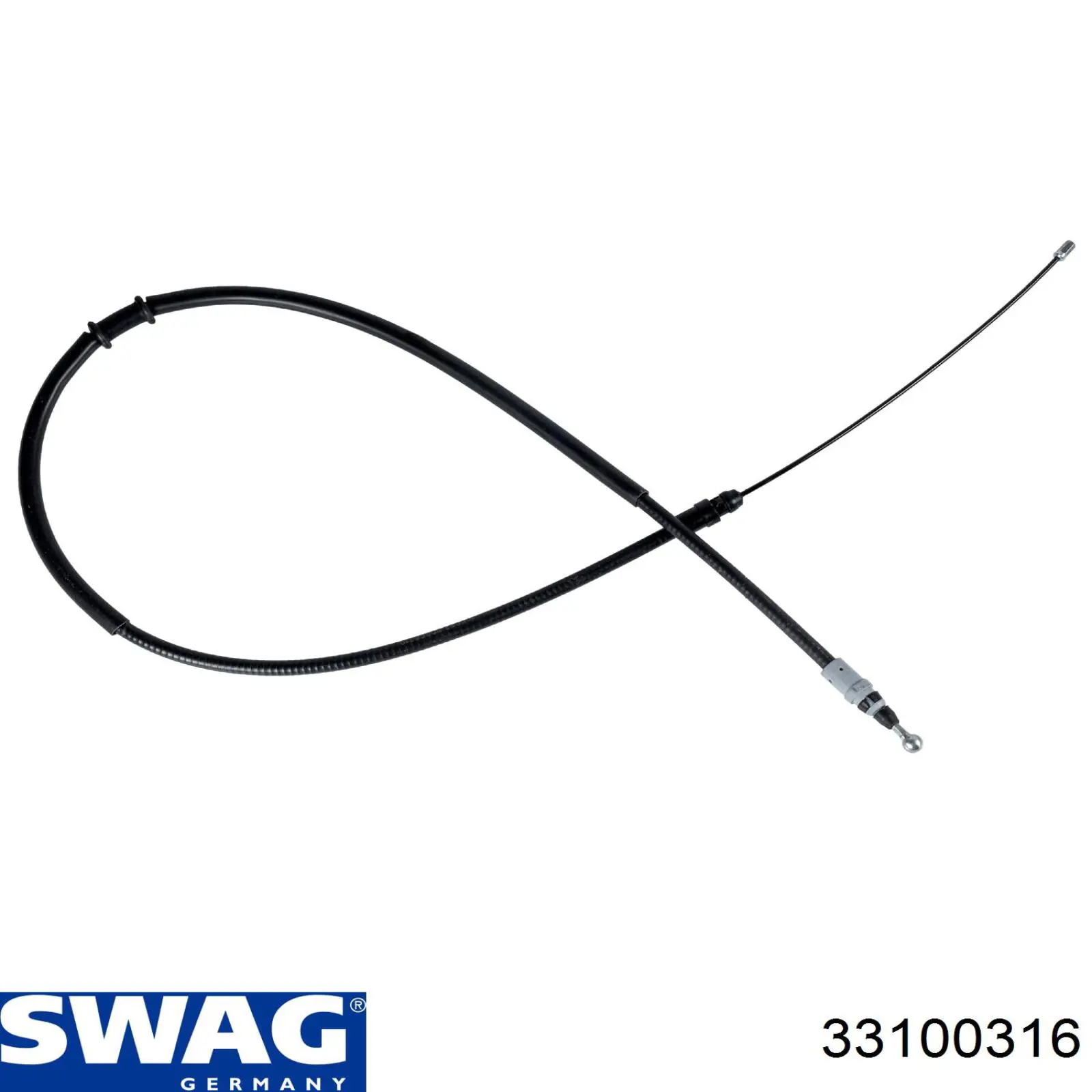 Трос ручного гальма задній, правий/лівий Swag 33100316 ціна, від 18.75 USD