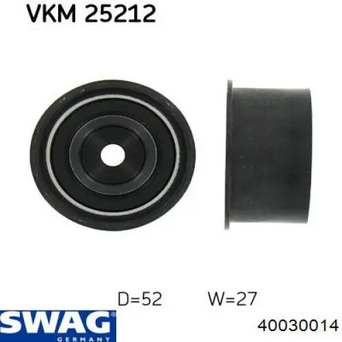 Ролик ременя ГРМ, паразитний Swag 40030014 ціна, від 7.33 USD