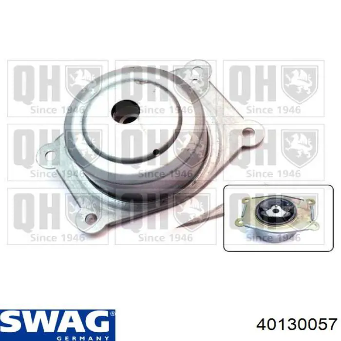 Подушка (опора) двигуна, ліва 40130057 Swag