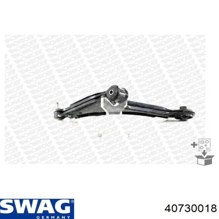 Важіль передньої підвіски нижній, правий 40730018 Swag