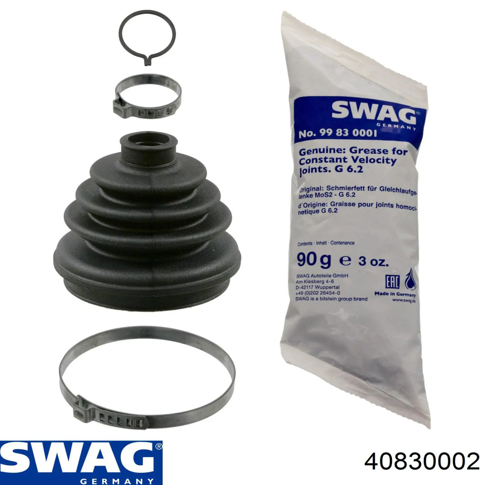 Купити 40830002 Swag Пильник шарніра приводу