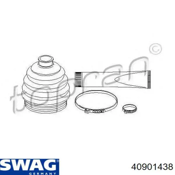 Купити 40901438 Swag Пильник шарніра приводу