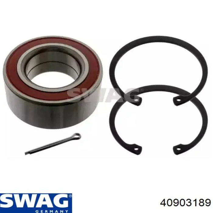 Комплект підшипник маточини передньої Swag 40903189 ціна, від 12.12 USD