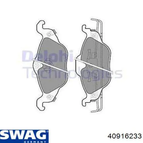 Гальмівні колодки Swag 40916233 ціна, від 19.78 USD