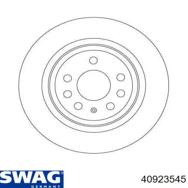 Диск гальмівний задній Swag 40923545