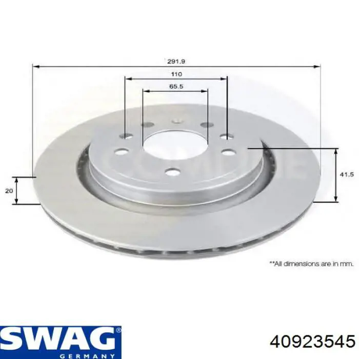Задні дискові гальма Swag 40923545 ціна, від 38.82 USD