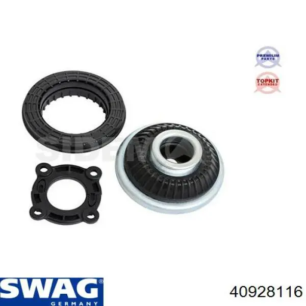 Опора стійки амортизатора переднього Swag 40928116 ціна, від 40.89 USD
