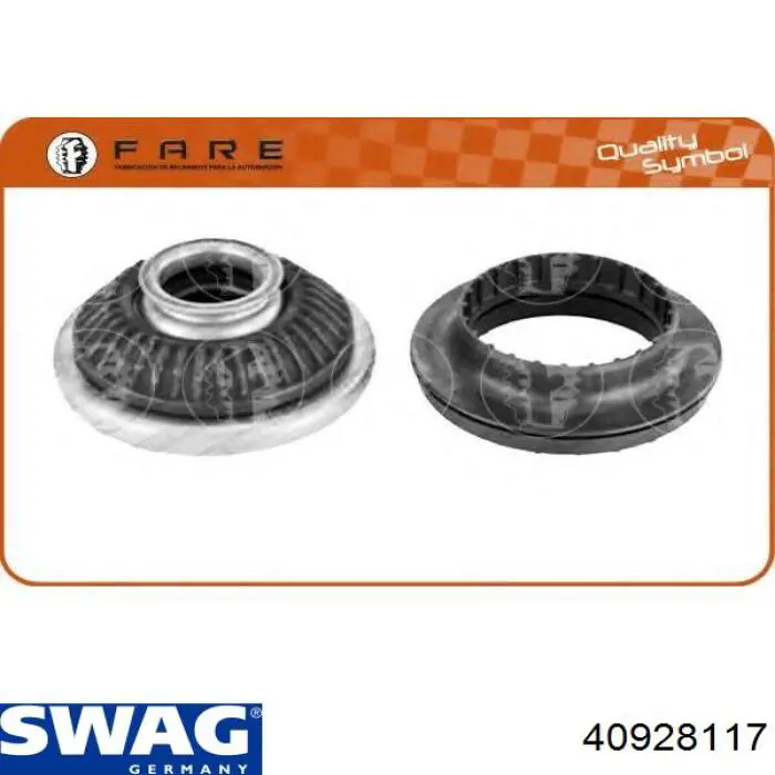 Опора стійки амортизатора переднього Swag 40928117 ціна, від 18.02 USD