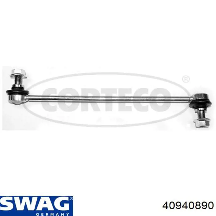 Стійка стабілізатора, переднього, права Swag 40940890 ціна, від 15.18 USD