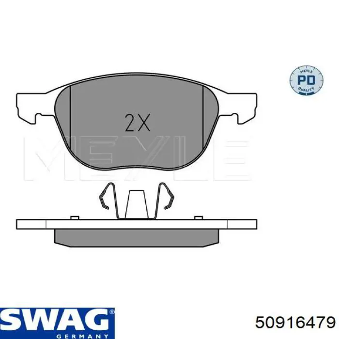 50916479 Swag Передні гальмівні колодки