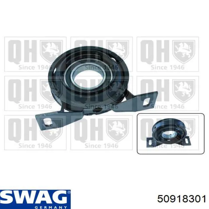 Опора карданного валу Swag 50918301