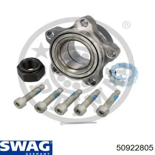 Комплект підшипник маточини передньої Swag 50922805 ціна, від 29.59 USD