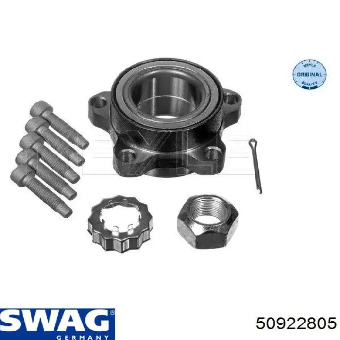 Комплект підшипник маточини передньої Swag 50922805 ціна, від 29.59 USD