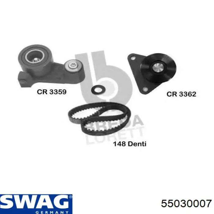 Ролик ременя ГРМ, паразитний Swag 55030007 ціна, від 24.32 USD