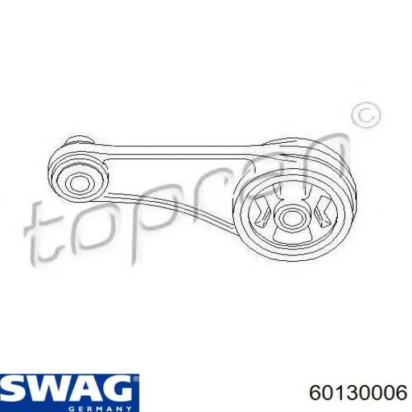 Опора двигуна задня Swag 60130006