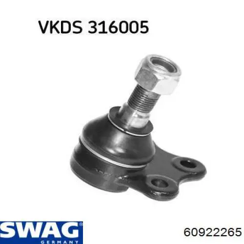 Кульова опора, нижня Swag 60922265 ціна, від 13.53 USD