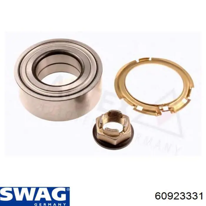 Комплект підшипник маточини передньої Swag 60923331 ціна, від 24.83 USD
