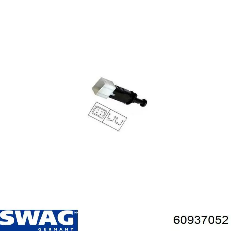 Кнопка стоп-сигналу Swag 60937052 ціна, від 5.24 USD