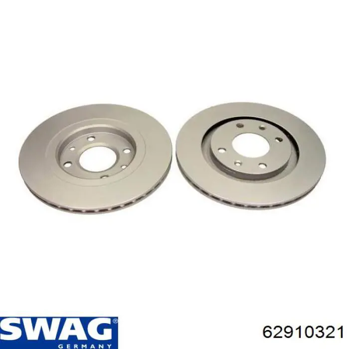 Диск переднього гальма Swag 62910321 ціна, від 24.87 USD