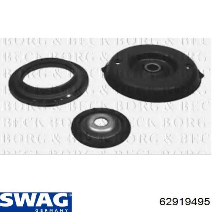Опора стійки амортизатора переднього Swag 62919495 ціна, від 9.90 USD