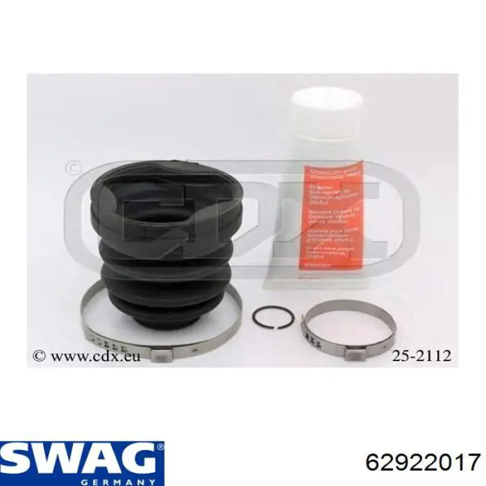Пильник ШРУСа внутрішній 62922017 Swag